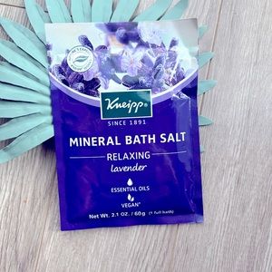 ☀️5/$25 Bundle Deal! Kneipp Relaxing Lavender Mineral Bath Salt Soak (2.1 oz)